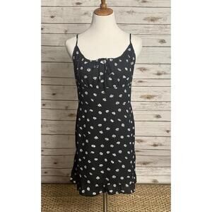 Abercrombie & Fitch Y2K floral spaghetti strap empire waist mini dress Size L